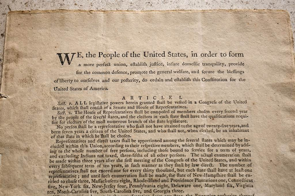 天價拍出美國憲法初版 4300萬美元天價