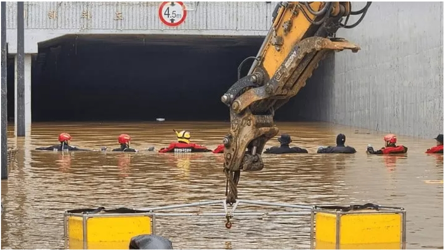 南韓暴雨 水災增至40死