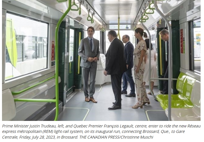 Montreal’s new light-rail train network inaugurated