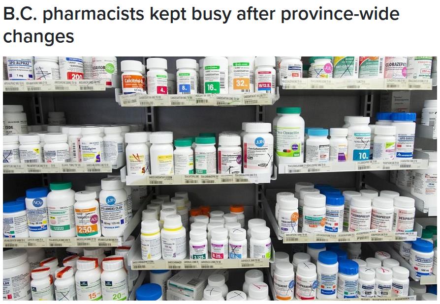 B.C. pharmacists kept busy after province-wide changes