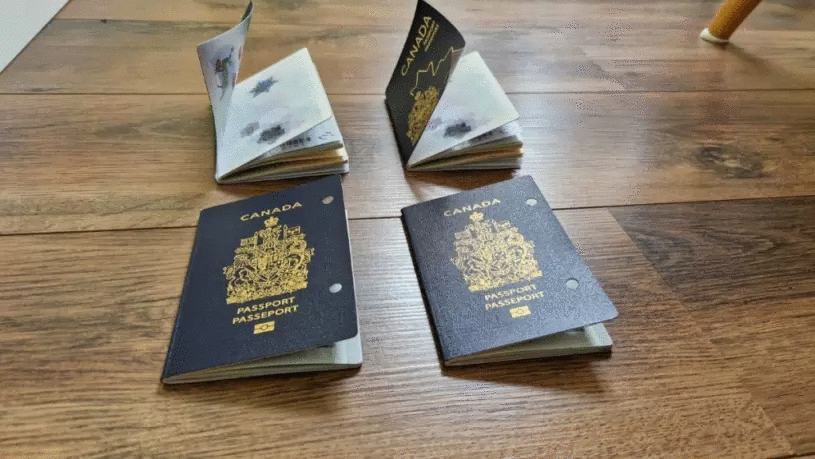 加拿大新護照封面會捲變形