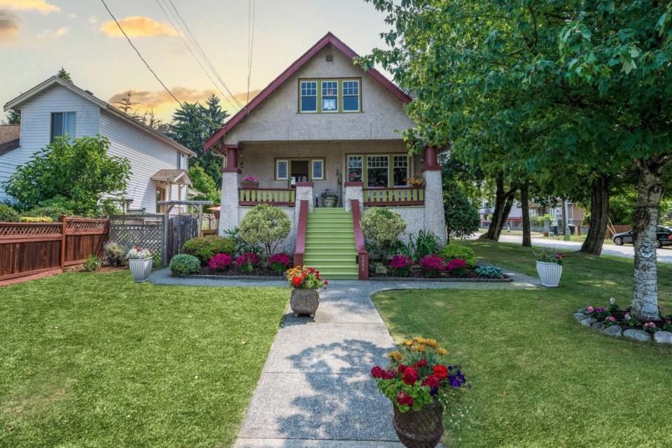 A 100-year-old heritage bungalow in Burnaby sold for $1.8 million