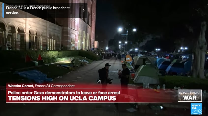 美警方清場UCLA營地