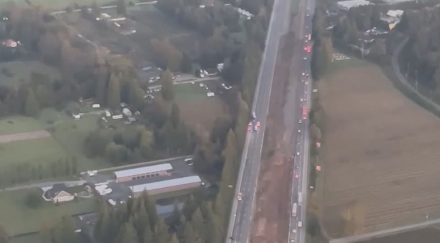 Fatal crash closes Highway 1 in Langley eastbound