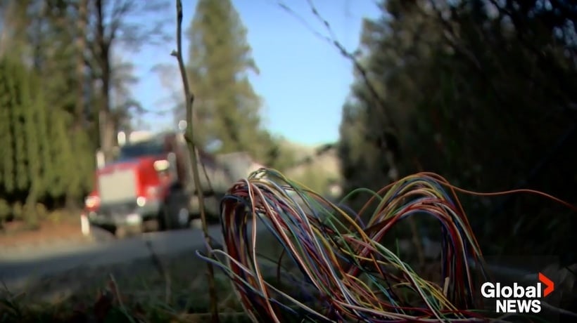 Copper wires stolen in Abbotsford cut 911 service, internet to 2 neighbourhoods