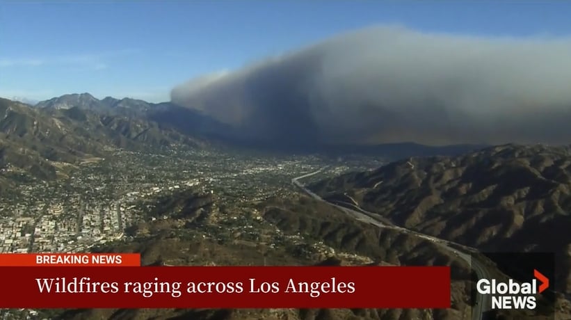 ‘Armageddon’: Passengers describe Los Angeles fires after landing in Vancouver