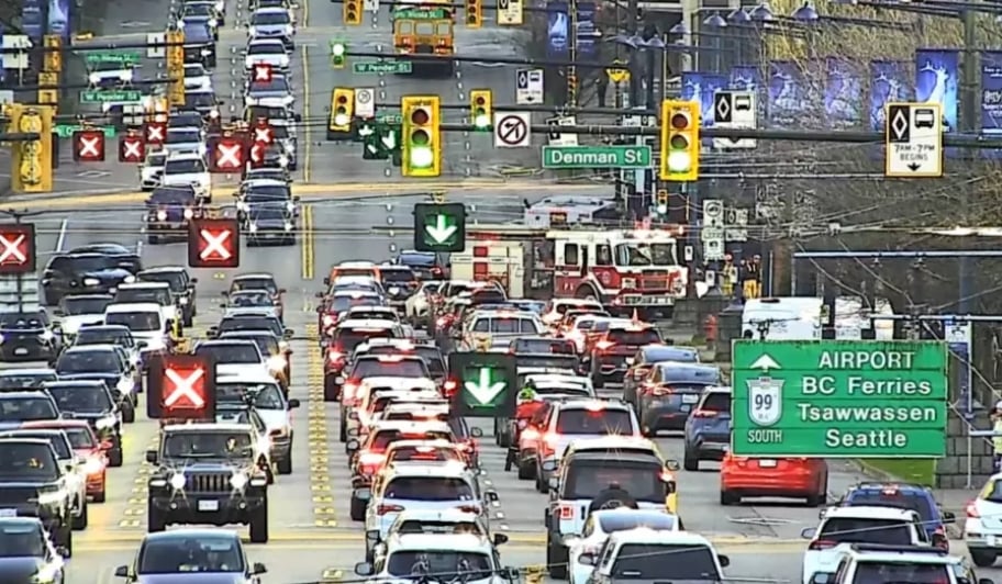溫哥華塞車全加拿大第一？