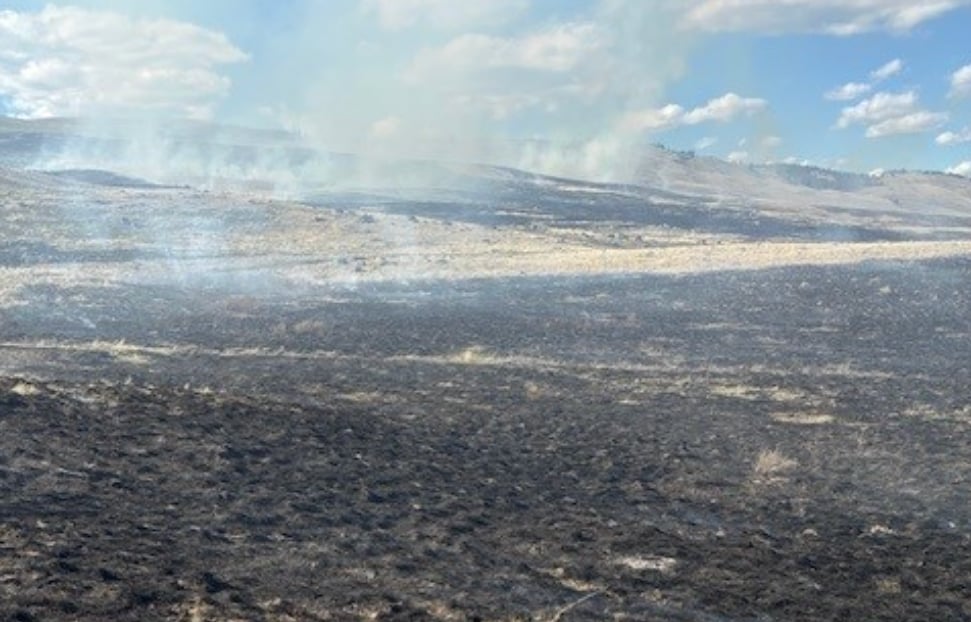 Out of control wildfire east of Merritt triples in size
