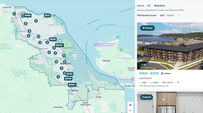 Canada & B.C. rents continue dropping, but not in Nanaimo