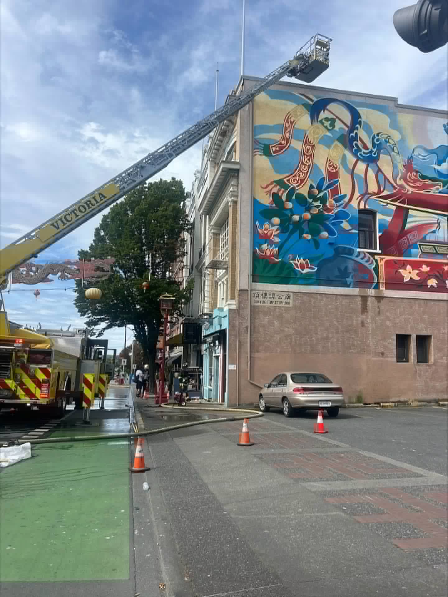 Fire damages historic Tam Kung Temple in Victoria’s Chinatown