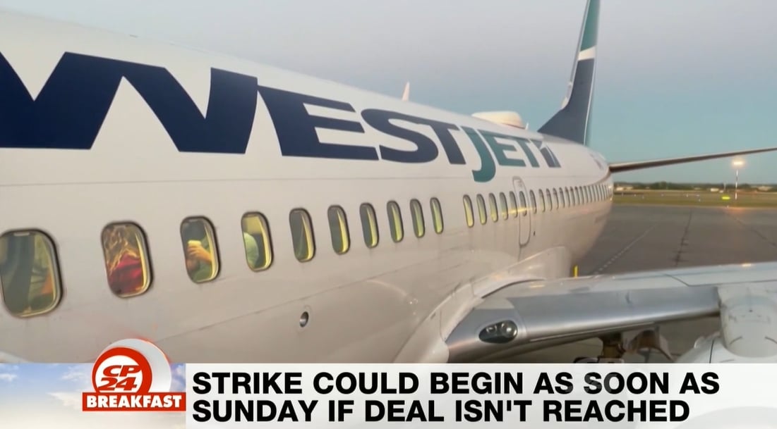 WestJet flight attendants’ union serves airline 72-hour strike notice